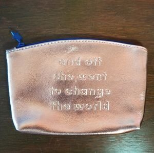 Rose Gold Ipsy Makeup Bag New